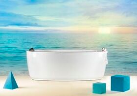 hydromassage bathtub with chromotherapy lampsMOOR series