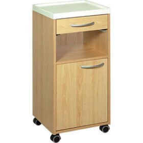 bedside table on castersH850