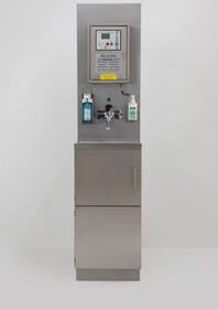 hygiene station with hand sanitizer holder