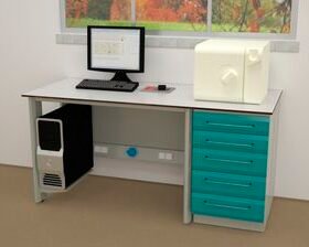 rectangular desk
