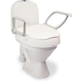 raised toilet seat with armrestsCloo