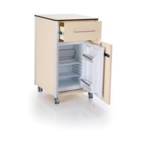 bedside cabinet on castersOLHD 1007