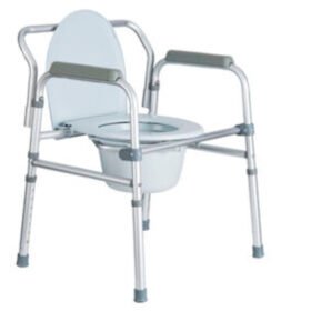 commode chair with armrests