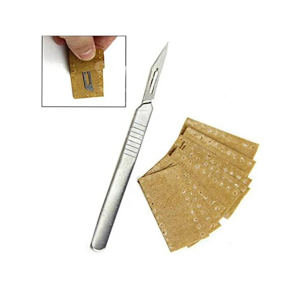 Ariston International AI-SH-0014 Surgical Sterile Manual Steel Scalpel Blade Box Compatible Handle Instrument Set Class II CE - Image 4