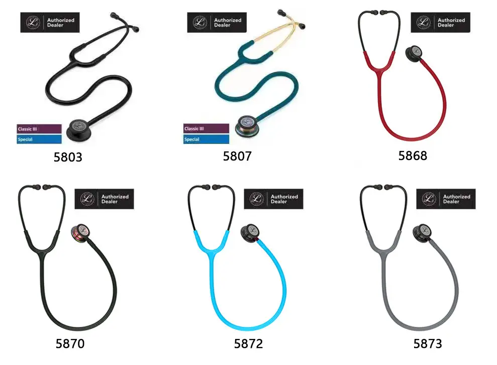 Cardiology Stethoscope Dual Head Manual Acoustic Medical Diagnostic Instrument Classic Design Aluminium Chest Piece for Adult - Image 5