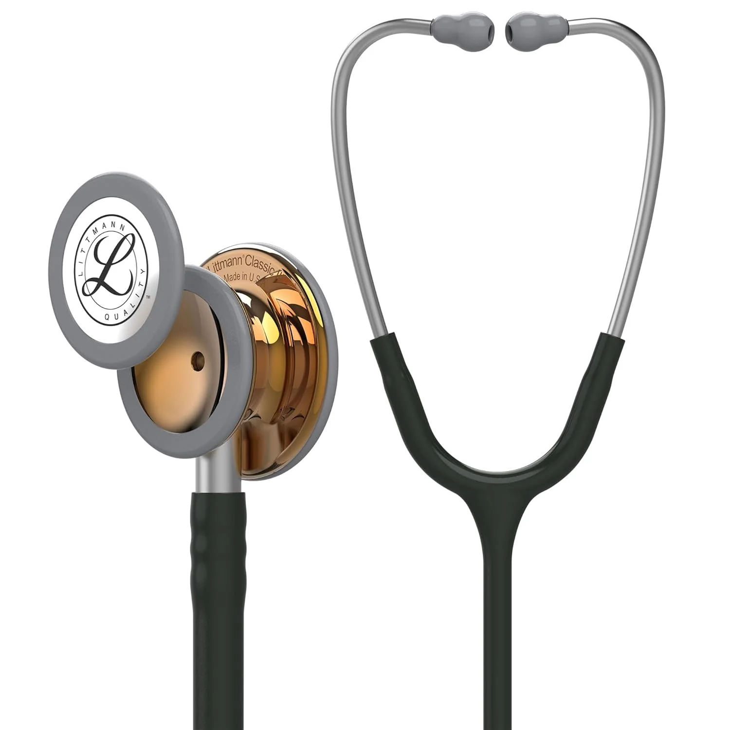 Cardiology Stethoscope Dual Head Manual Acoustic Medical Diagnostic Instrument Classic Design Aluminium Chest Piece for Adult - Image 2