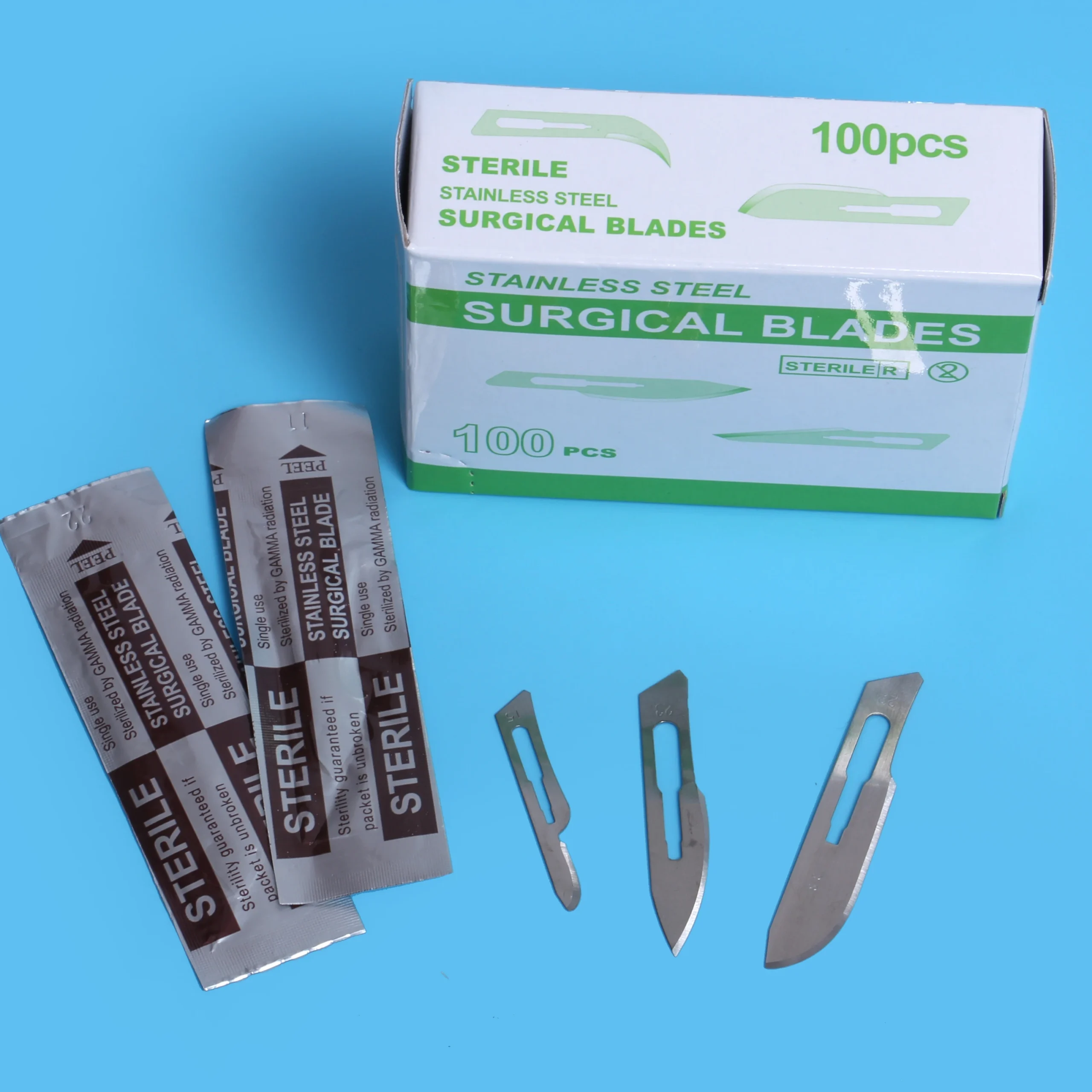 Carbon and Stainless Surgical Scalpel Surgical Blades - Image 2