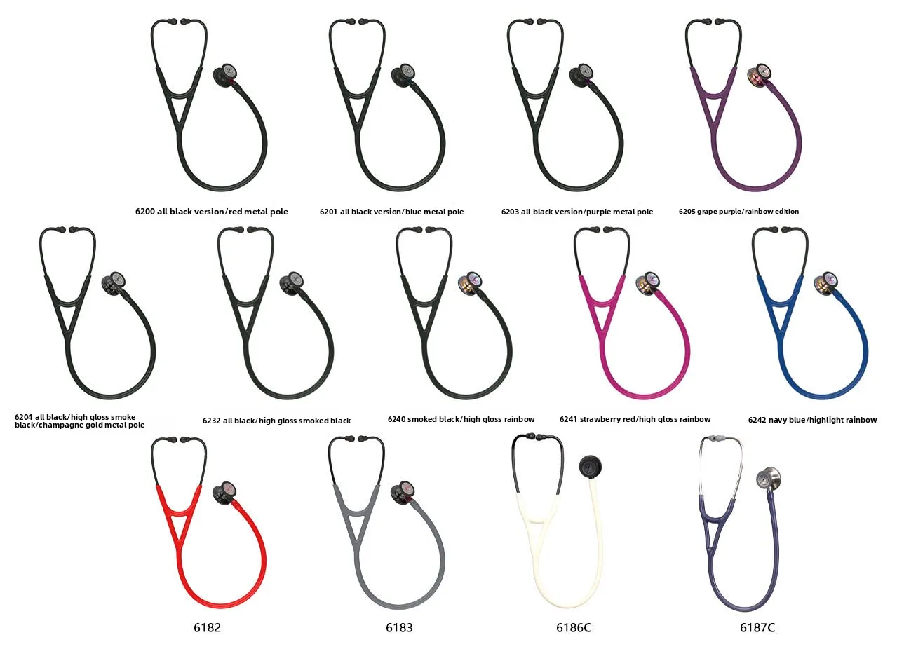 Cardiology Stethoscope Dual Head Manual Acoustic Medical Diagnostic Instrument Classic Design Aluminium Chest Piece for Adult - Image 6