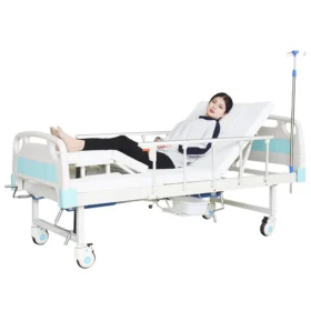 Multifunctional ICU Manual Adjustable Hospital Bed ABS Home Medical Bed Factory-Price Product